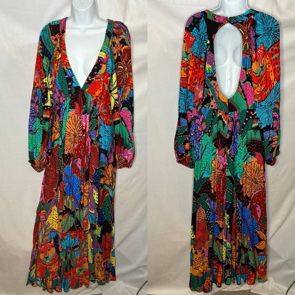 FARM Rio Dresses & Skirts - EUC Farm Rio Colorful Print Maxi Dress